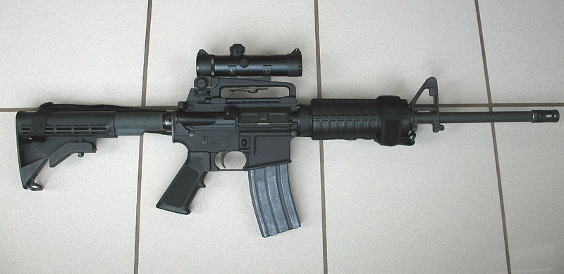 Example of an assault rifle.